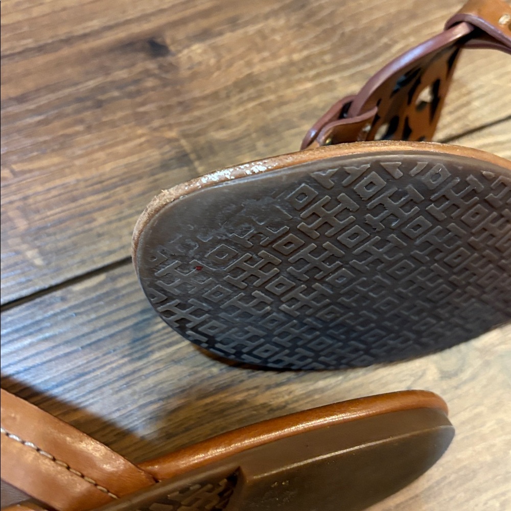 Tory Burch Miller Calf Leather Sandals - Picture 11 of 12